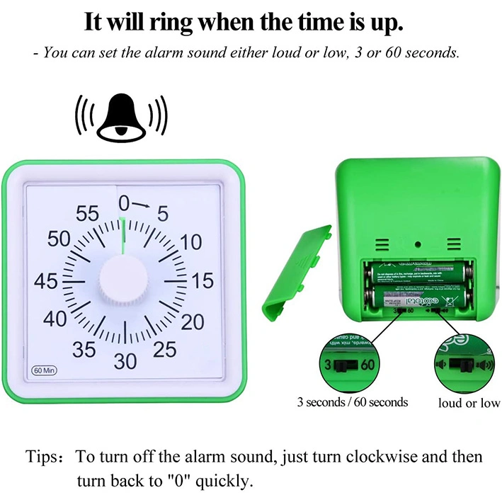 Green 60 Minute Visual Timer