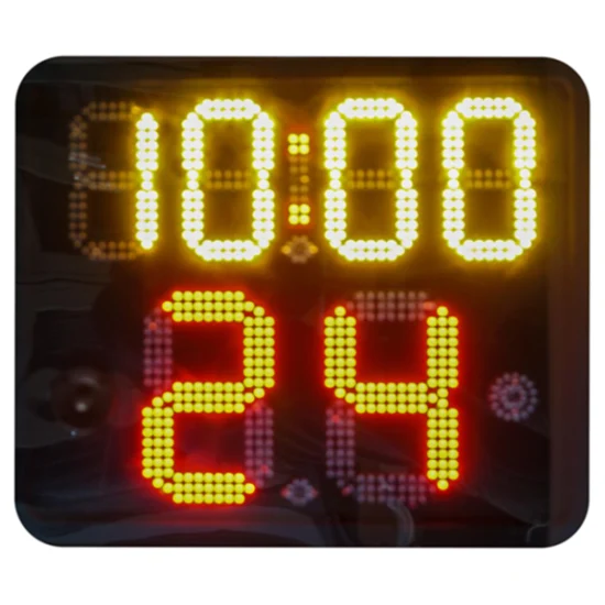 24秒デジタルバスケットボールスコアボード、LED防水電子時計、4面