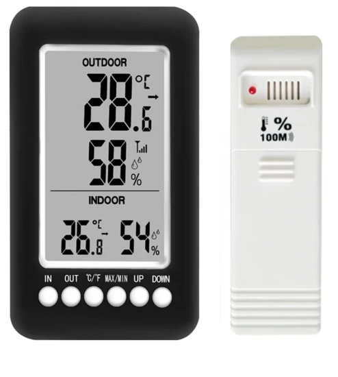 目覚まし時計湿度計電子温度計屋内用液晶電子温湿度計